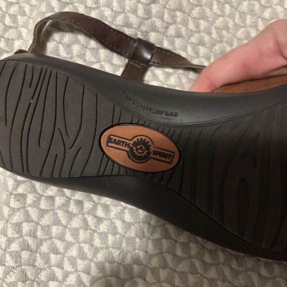 Earth Spirit Leather Sandals Womens 8 Multi Color Comfort Walking Strappy Shoes - Picture 12 of 15